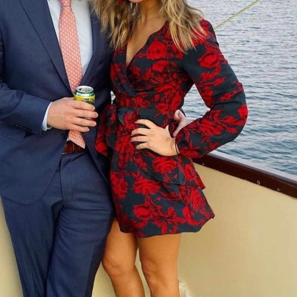Red Floral Dress